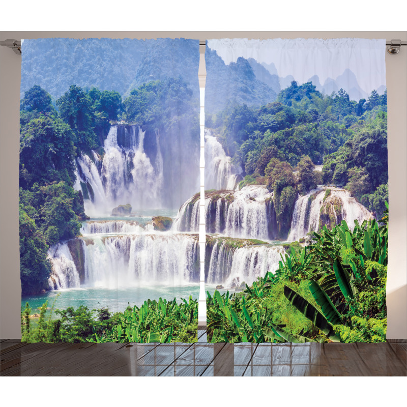 Waterfall Tropical Plant Curtain