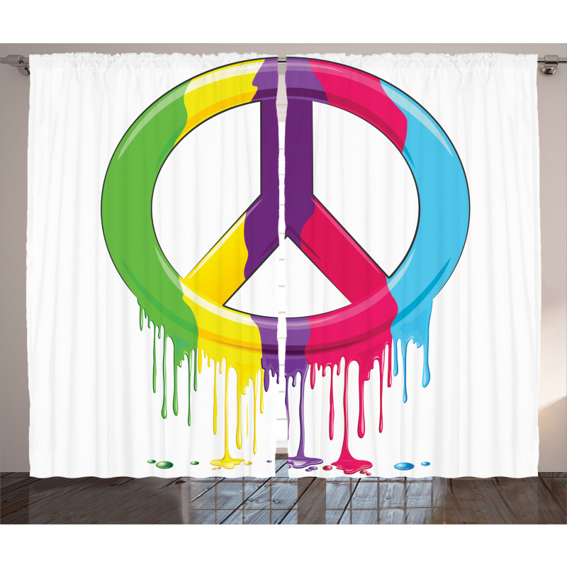 Peace Themed Curtain