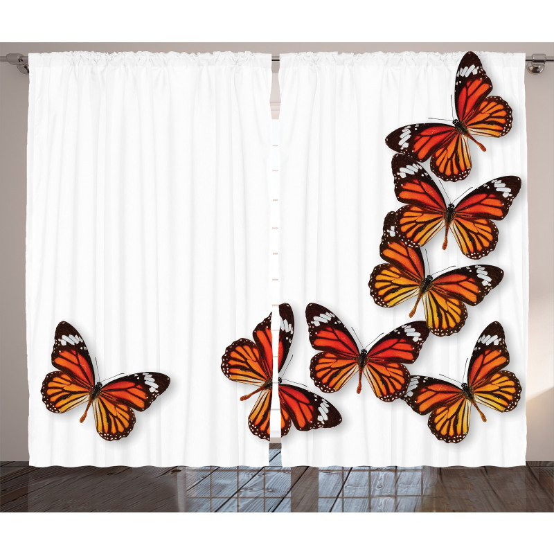 Spring Monarch Bug Curtain