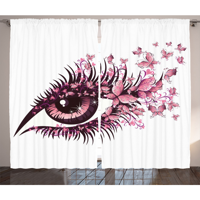 Fairy Woman Eyelashes Curtain