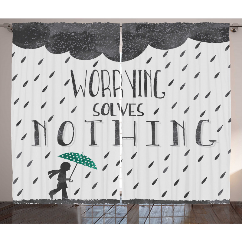 Worrying Solves Nothing Curtain