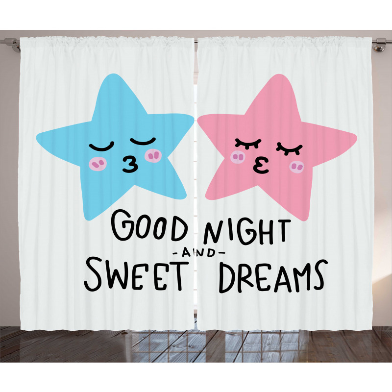 Dreams Stars Kiss Curtain