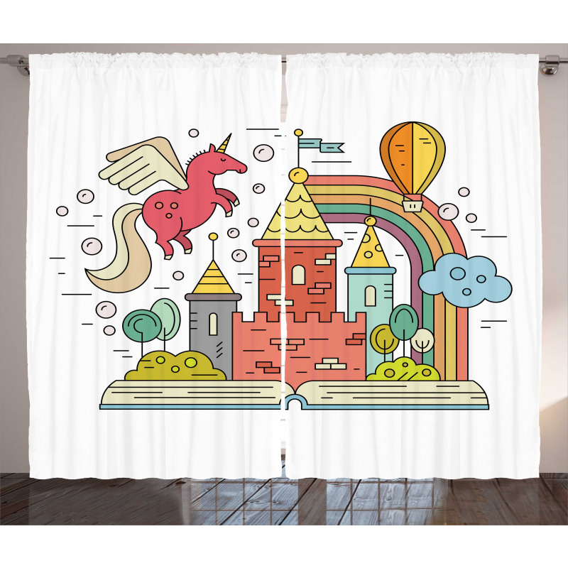 Princess Castle Nursery Curtain