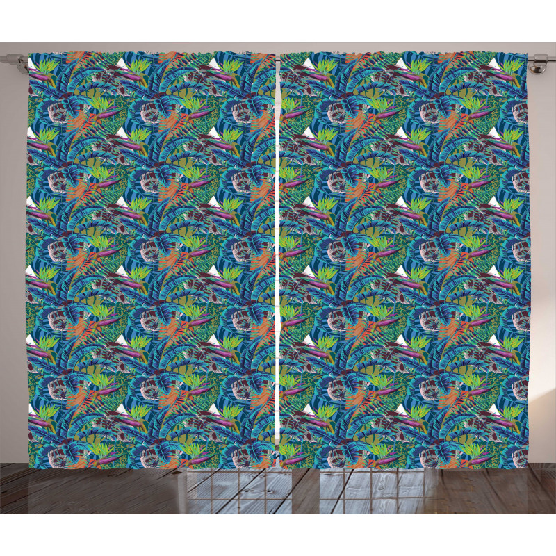 Jungle Flourishing Curtain