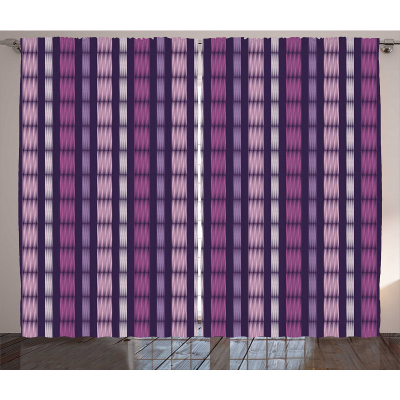 Abstract Stripes Bars Curtain