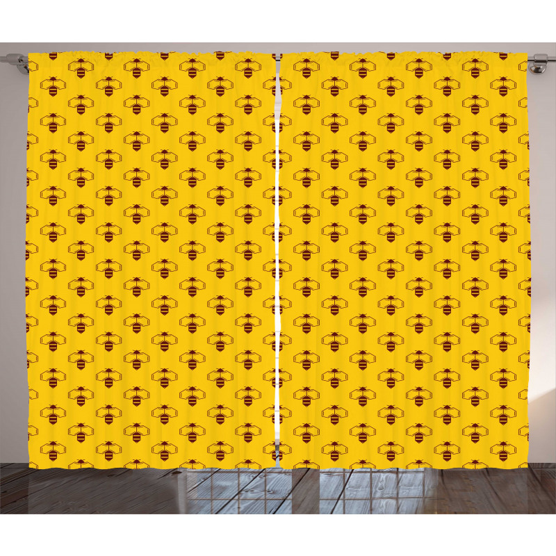 Geometric Honey Lover Curtain
