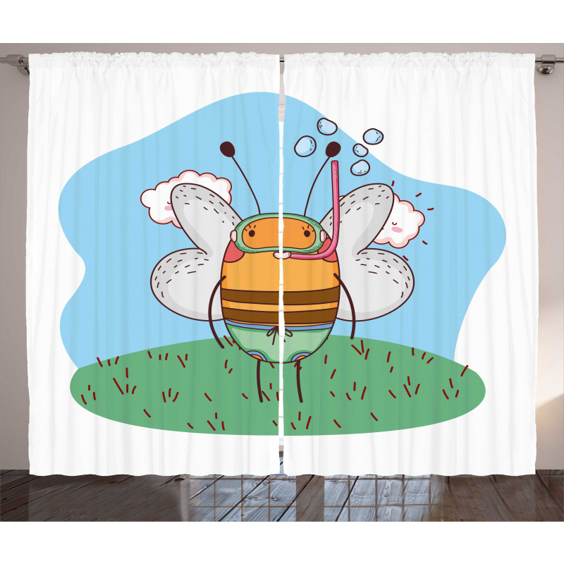 Character with Snorkel Curtain