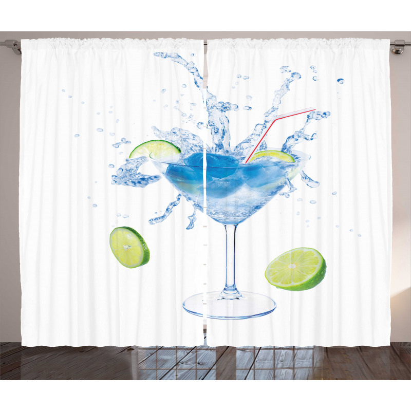 Martini Splashing Lime Curtain