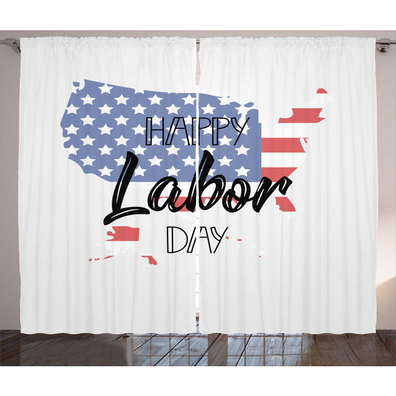 American Holiday Concept Curtain