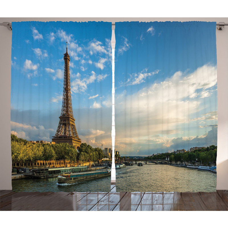 Sun Eiffel Tower Curtain