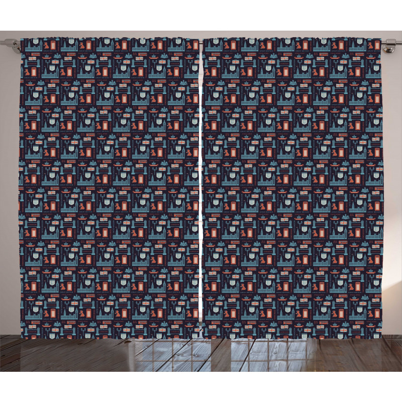 Symbolic Pattern Curtain