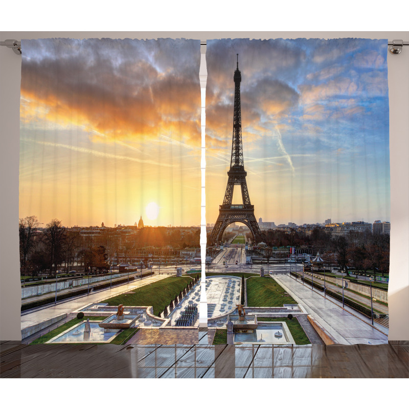 Scenic View Paris Curtain