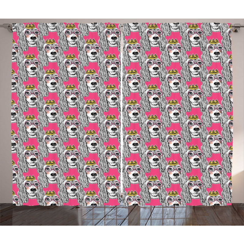 Doodle Puppy Curtain