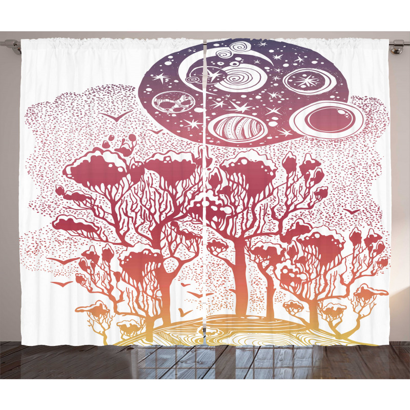 Woods Landscape Curtain