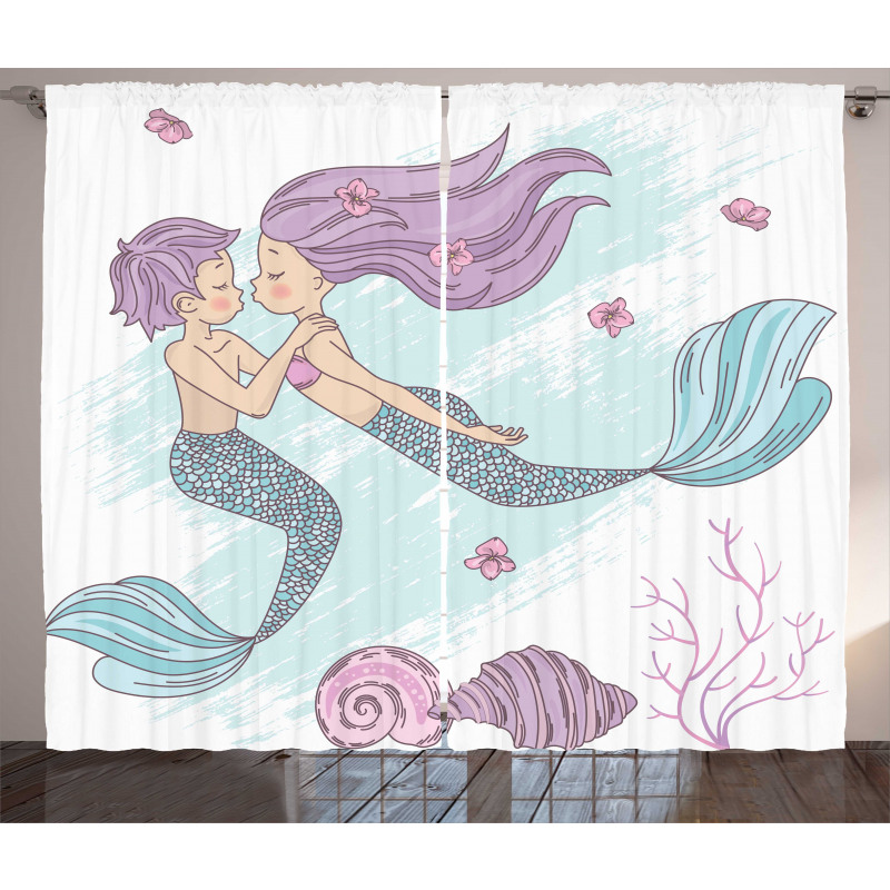 Underwater Couple Curtain
