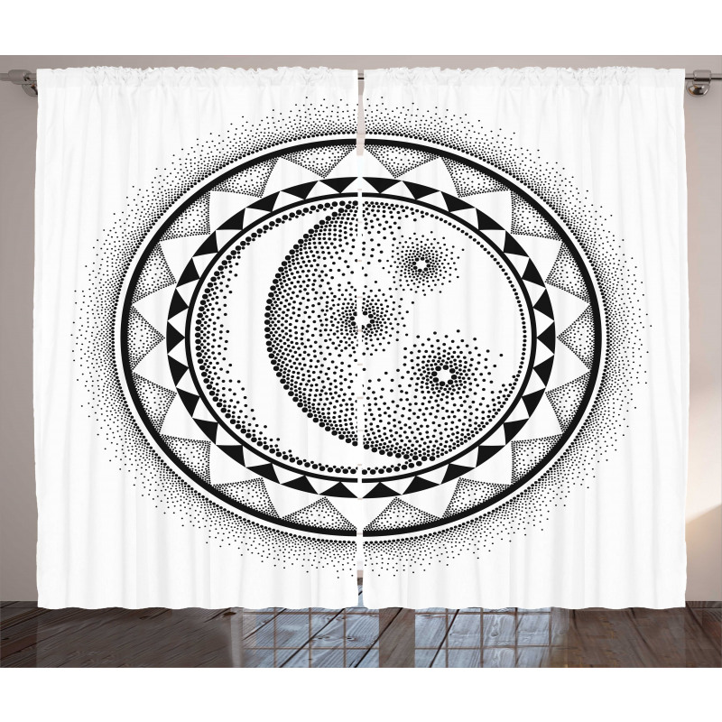 Magic Sun Stars Night Curtain