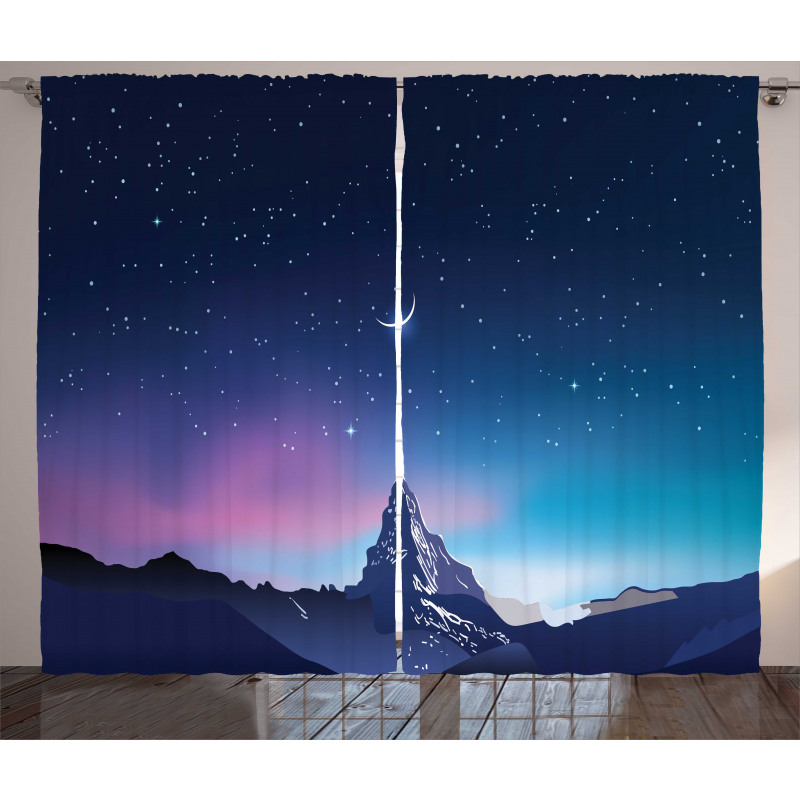 Aurora Borealis Mountain Curtain