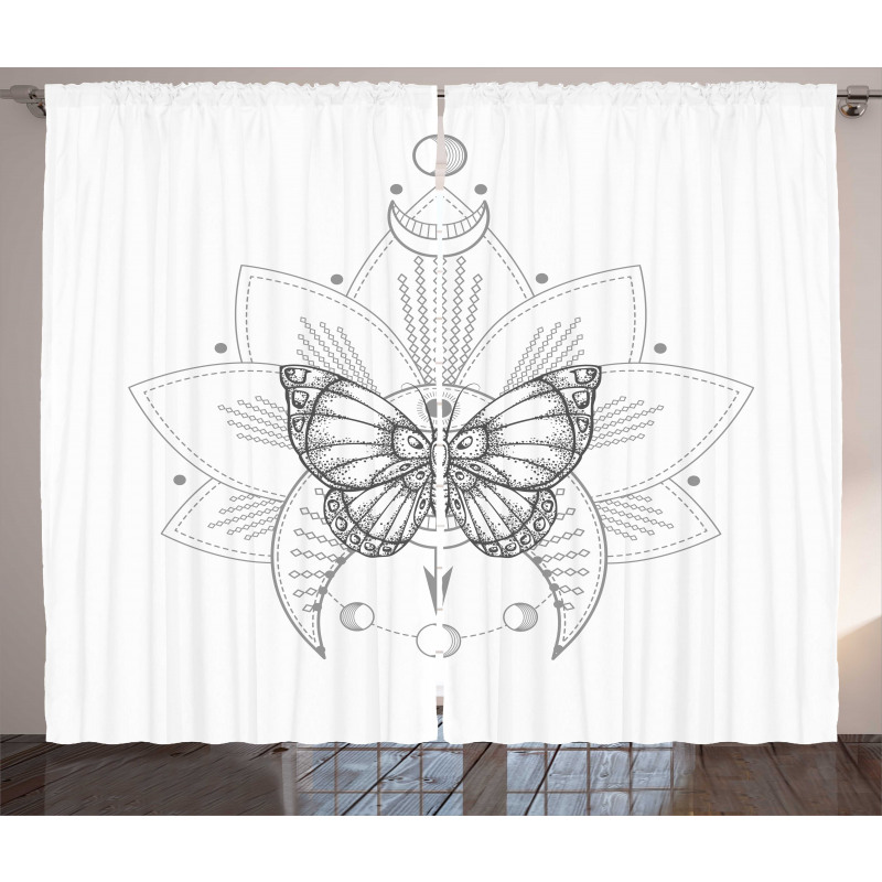 Butterfly Floral Mystic Curtain