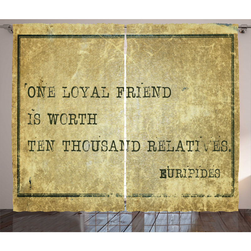 Euripides Sayings Art Curtain