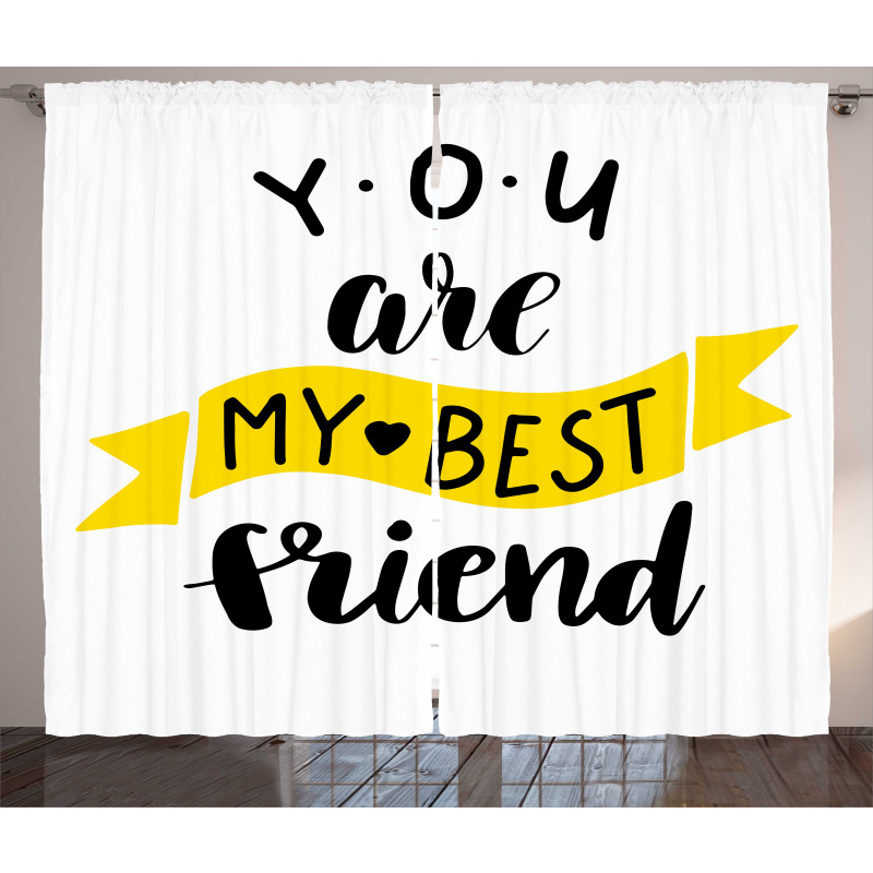 Buddy Motivation Art Curtain