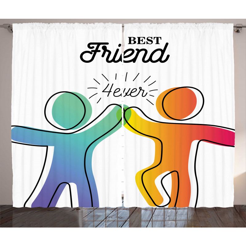 High 5 Buddies Art Curtain