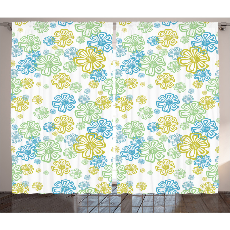 Ornate Flourish Pattern Curtain