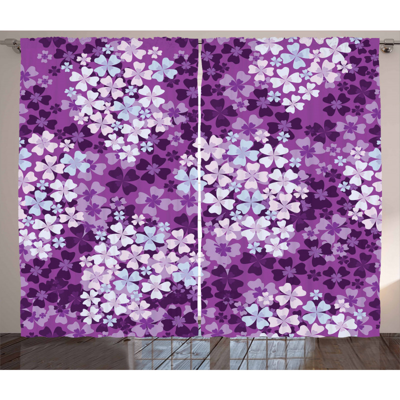 Hydrangea Lilacs Field Curtain