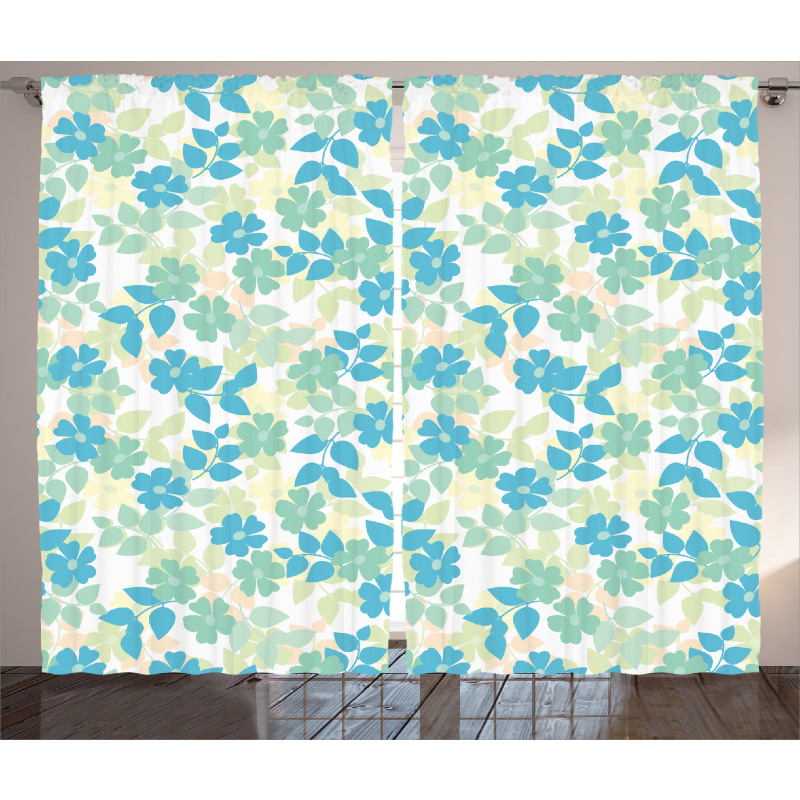 Nostalgic Flower Summer Curtain