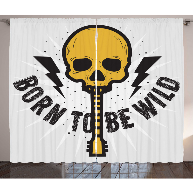 Born to Be Wild Words Curtain