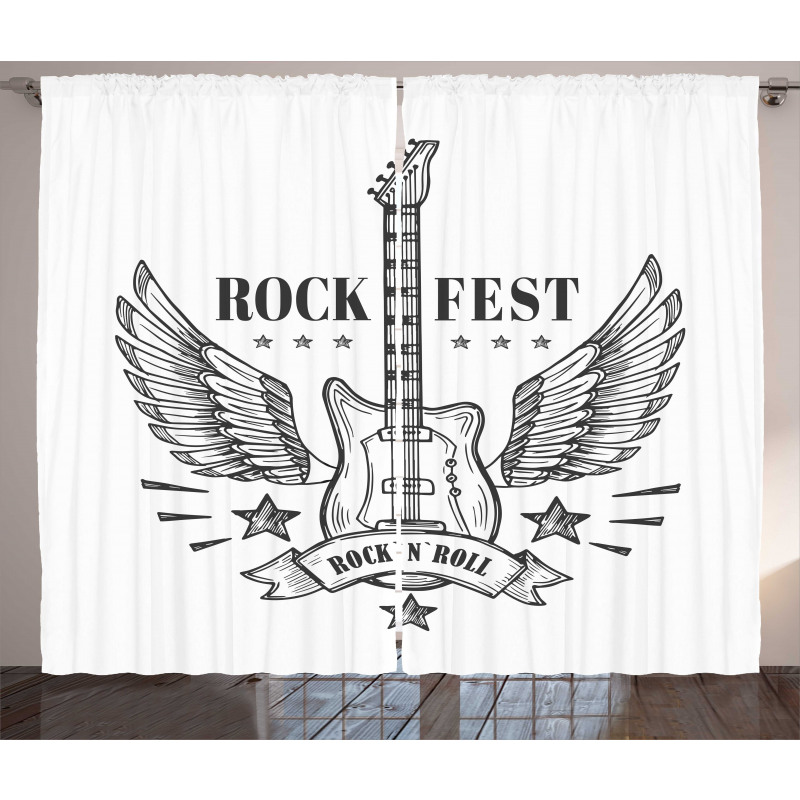 Rock Festival Design Curtain