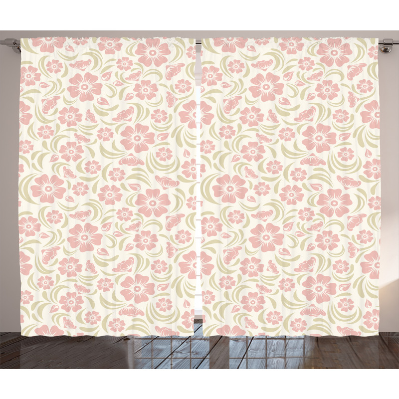 Old Fashioned Floral Curtain