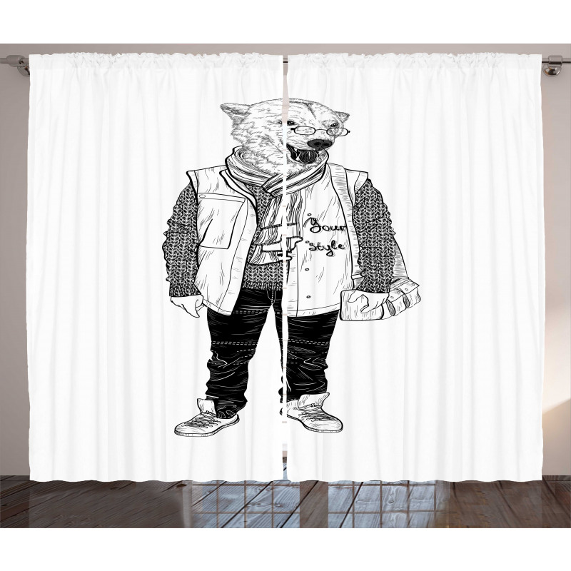 Fashionable Polar Bear Curtain