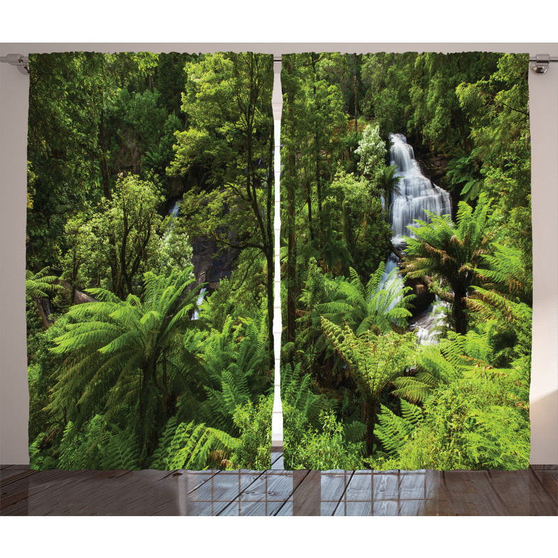 Rainforest Fall River Curtain