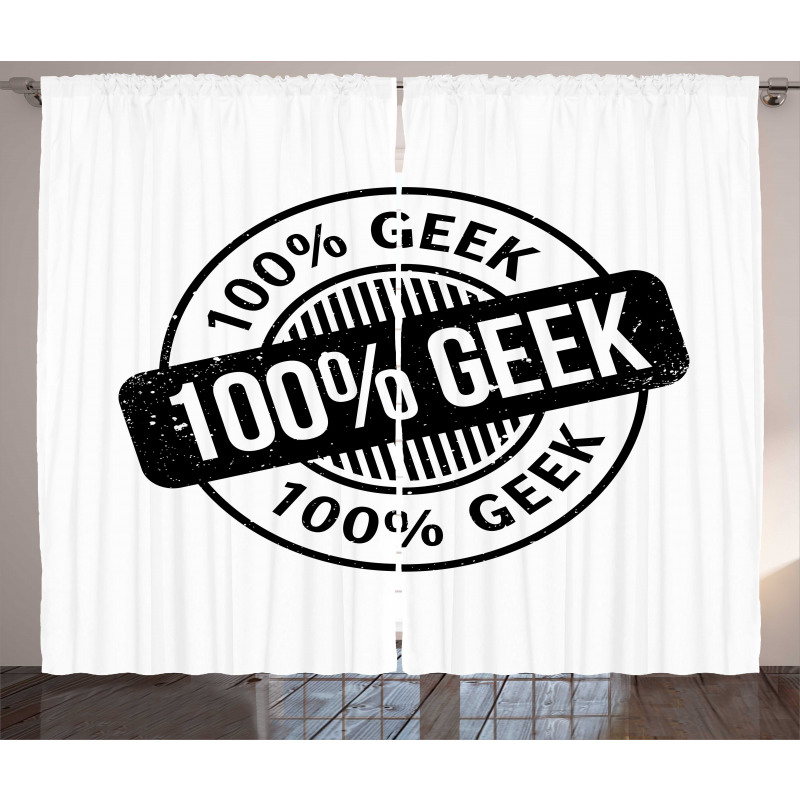 Fully Hundred Percent Geek Curtain