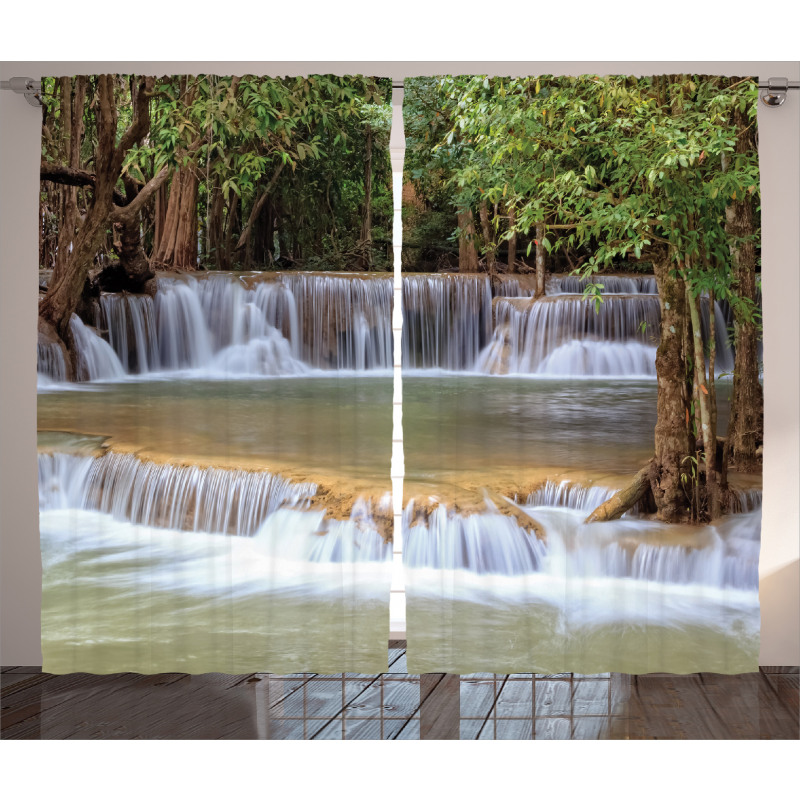 Waterfall Kanchanaburi Curtain