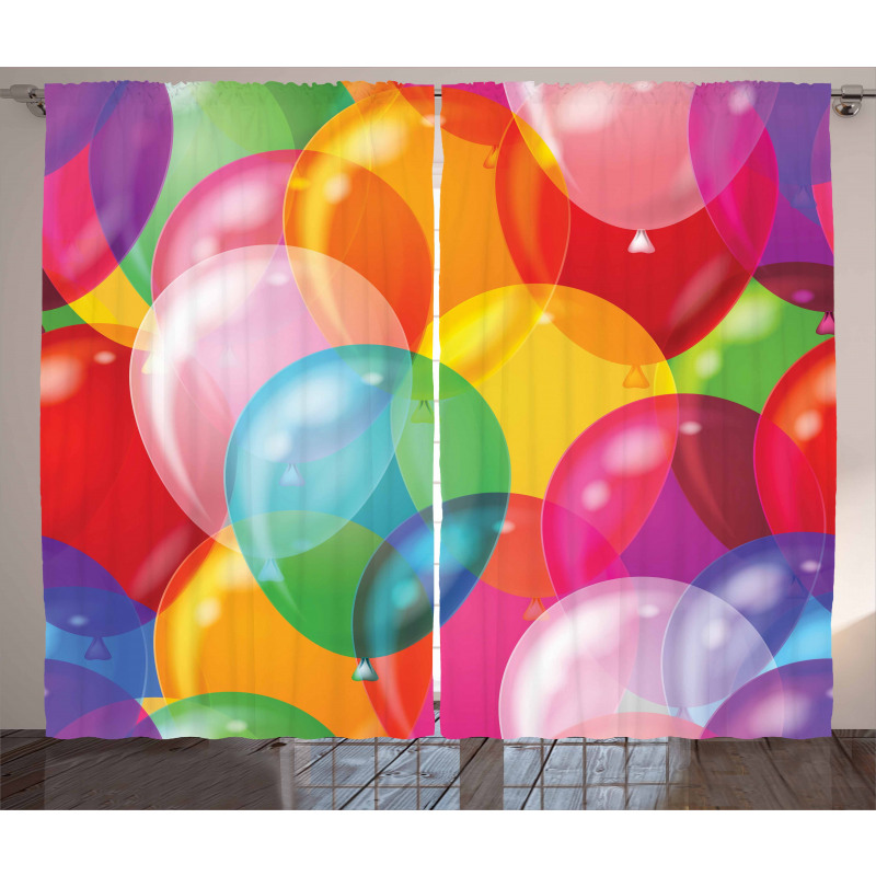 Balloons Fun Curtain