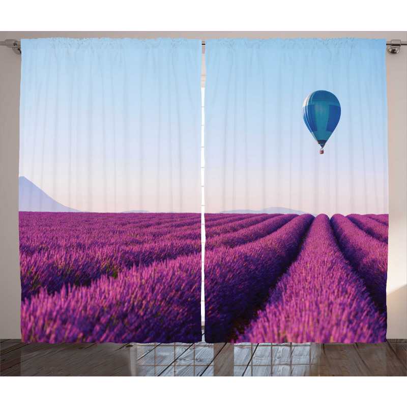 Lavender Field Balloon Curtain