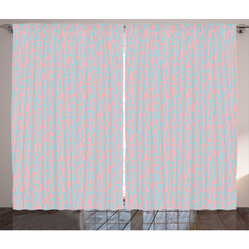 Misshaped Rectangles Curtain