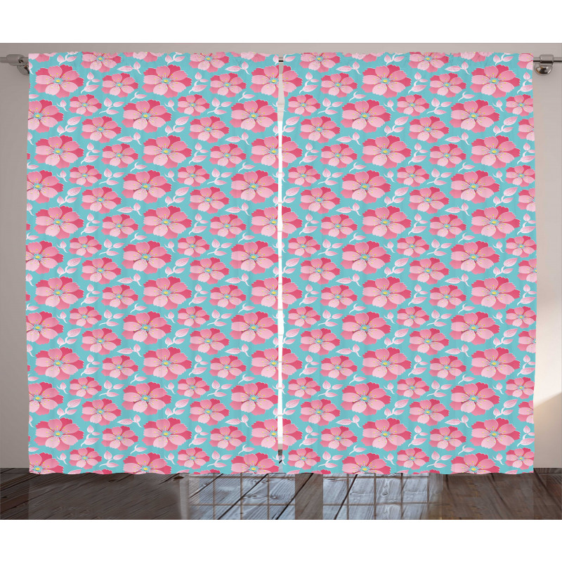 Abstract Petals Curtain