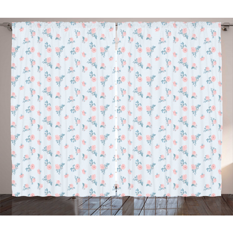 Vintage Romance Roses Curtain