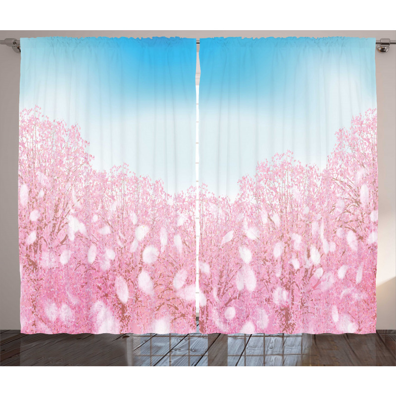 Cherry Blossom View Curtain