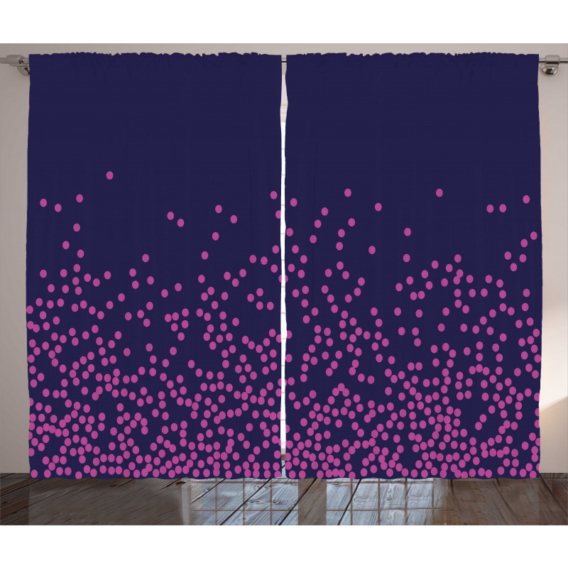 Modern Abstract Dots Curtain