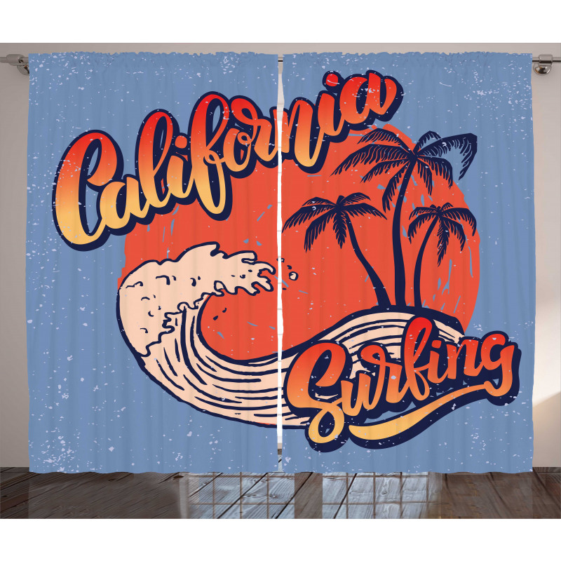 California Surfing Curtain