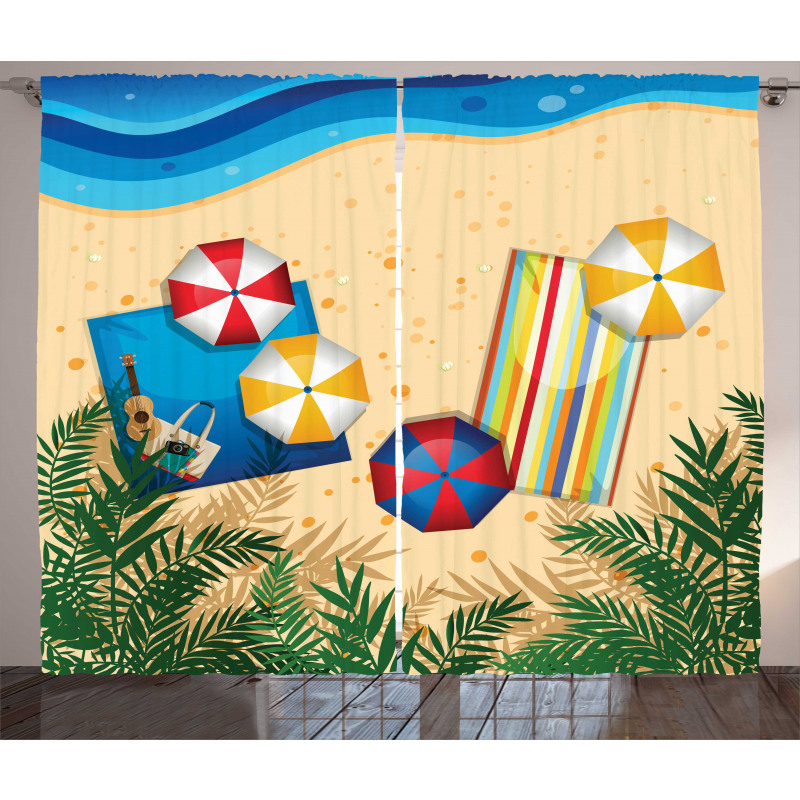 Tranquil Coast Fun Curtain