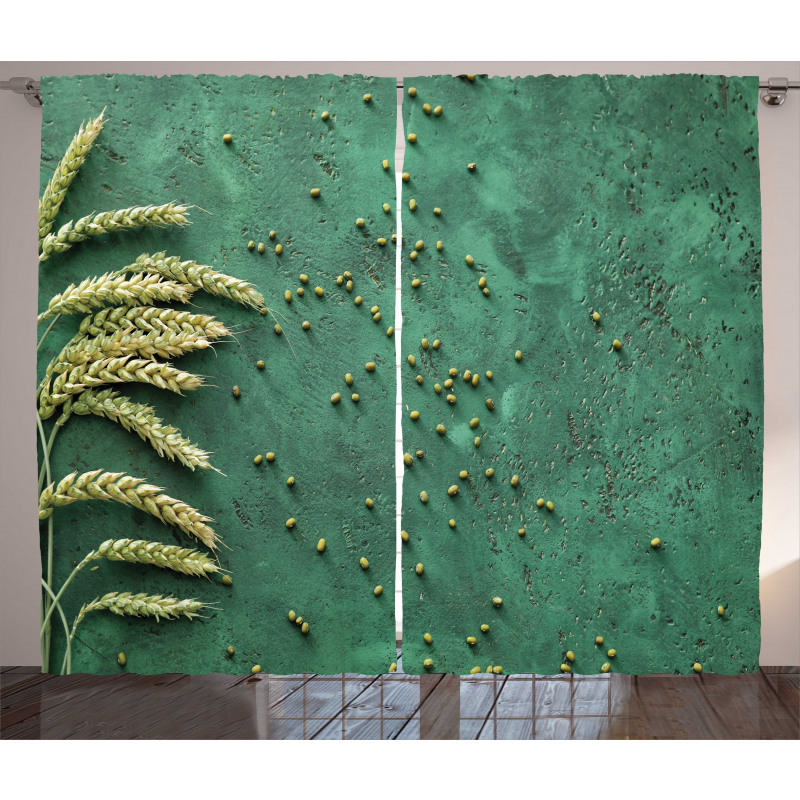 Agriculture Art Wheat Curtain