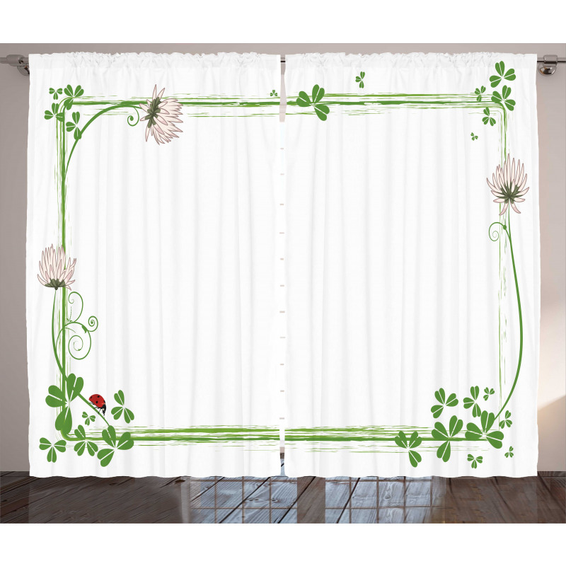 Rectangular Nature Art Frame Curtain