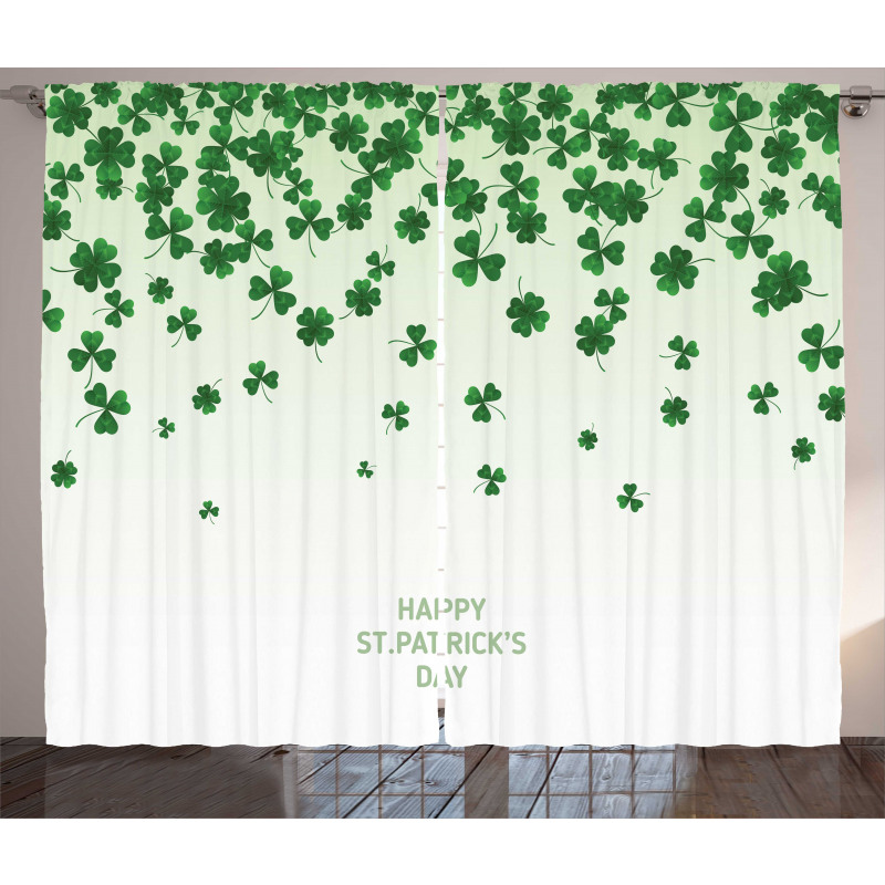 Happy St Patrick's Day Luck Curtain