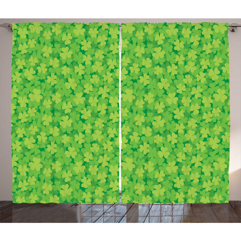 Luck Shamrocks Curtain