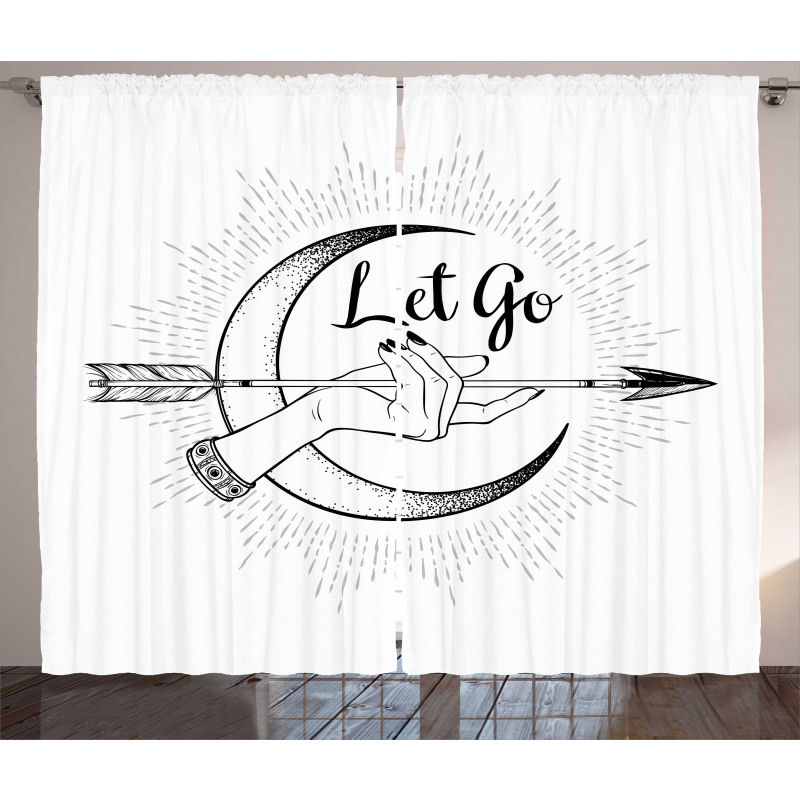 Bohemian Let Go Arrow Curtain