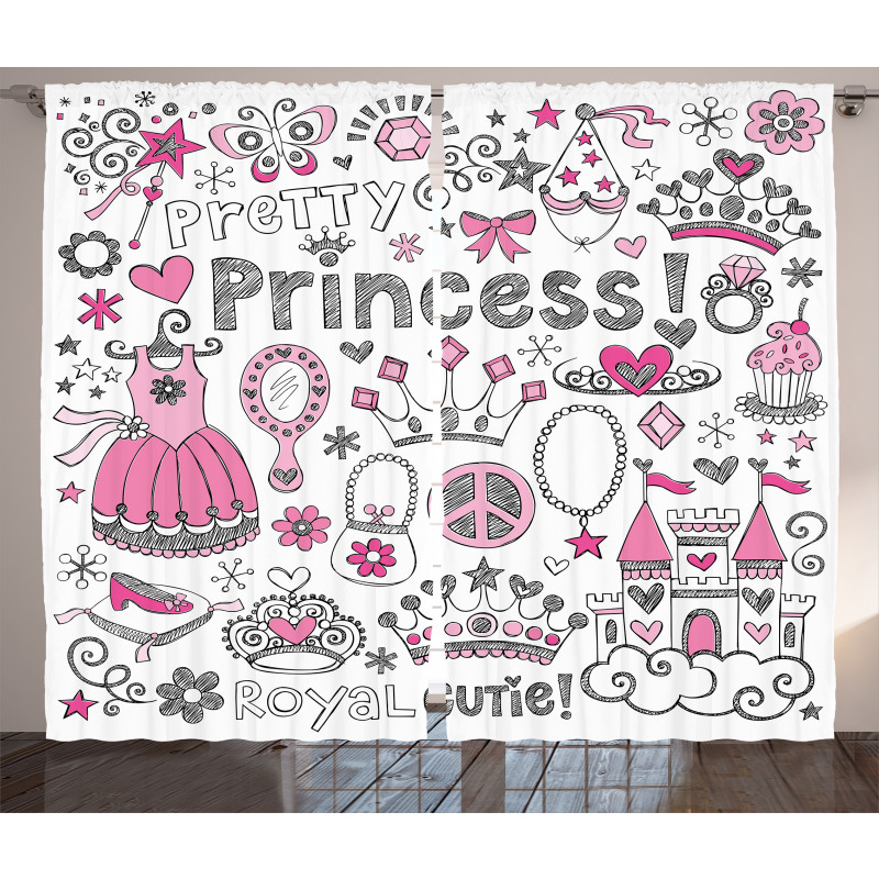 Fairy Tale Princess Tiara Curtain